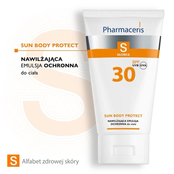 Pharmaceris S, Sun Body Protect, emulsja ochronna, nawilżająca do opalania SPF 30, 150 ml