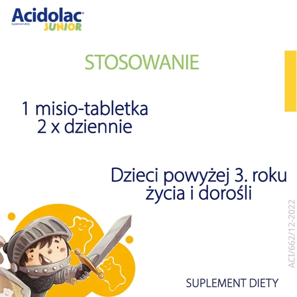 acidolac-junior-dla-dzieci-od-3 lat-smak-biala-czekolada-20-misio-tabletek