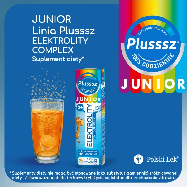 plusssz-junior-elektrolity-complex-dla-dzieci-powyzej-3-roku-zycia-smak-pomaranczowy-20-tabletek-musujacych