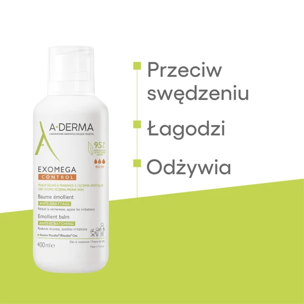 A-DERMA Exomega Control, balsam 400 ml