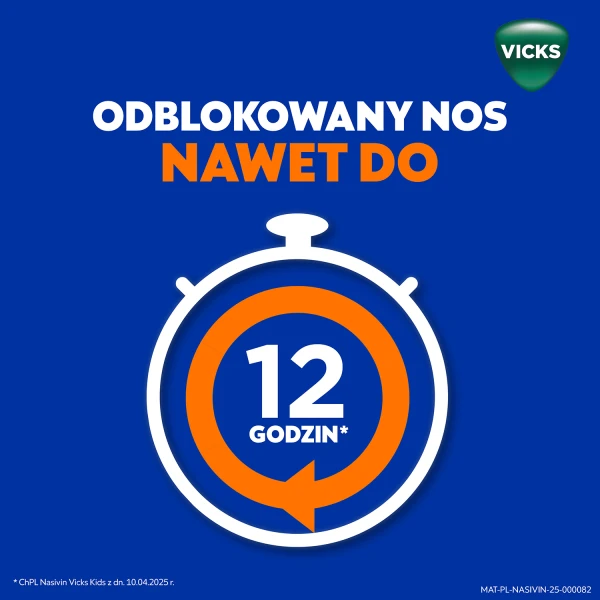 Nasivin Vicks Kids 0,25 mg/ml, aerozol do nosa, dla dzieci od 1 do 6 lat, 10 ml