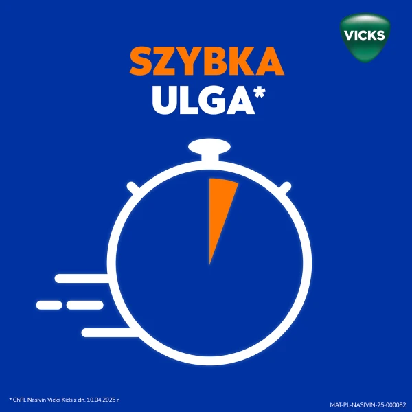 Nasivin Vicks Kids 0,25 mg/ml, aerozol do nosa, dla dzieci od 1 do 6 lat, 10 ml