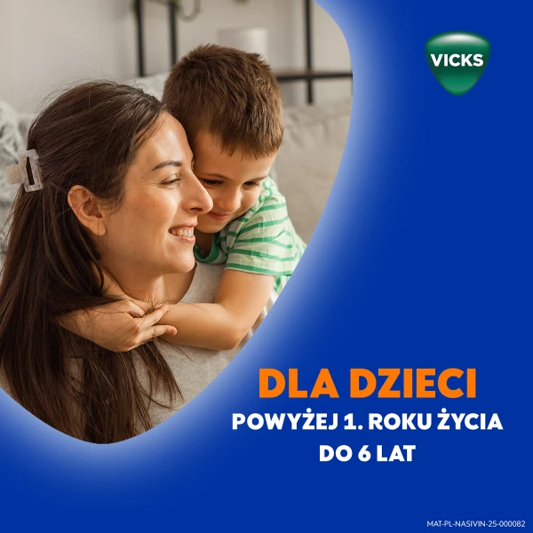 Nasivin Vicks Kids 0,25 mg/ml, aerozol do nosa, dla dzieci od 1 do 6 lat, 10 ml