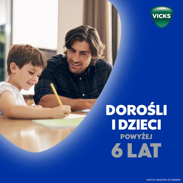 Nasivin Vicks Classic 0,5 mg/ml, aerozol do nosa dla dorosłych i dzieci od 6 lat, 10 ml