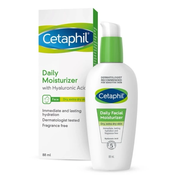 Cetaphil, krem nawilżający do twarzy z kwasem hialuronowym, na dzień, 88 ml