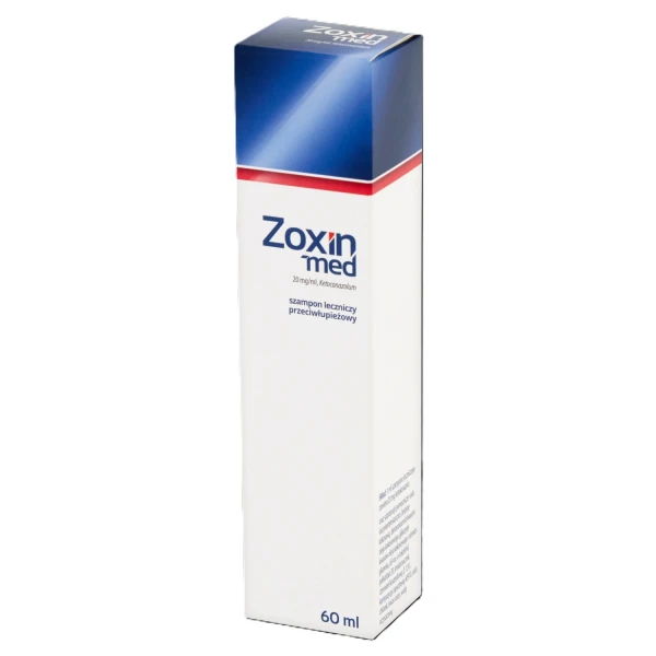 Zoxin-med 20 mg/ ml, szampon leczniczy przeciwłupieżowy, 60 ml
