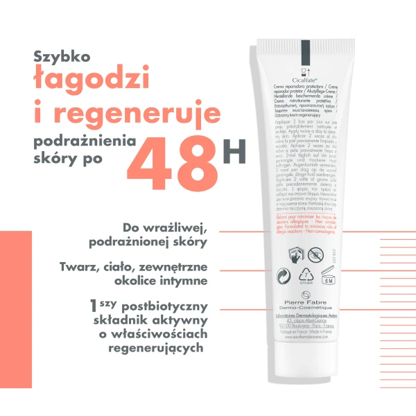 avene-cicalfate-regenerujacy-krem-ochronny-dla-calej-rodziny-skora-wrazliwa-i-podrazniona-40-ml
