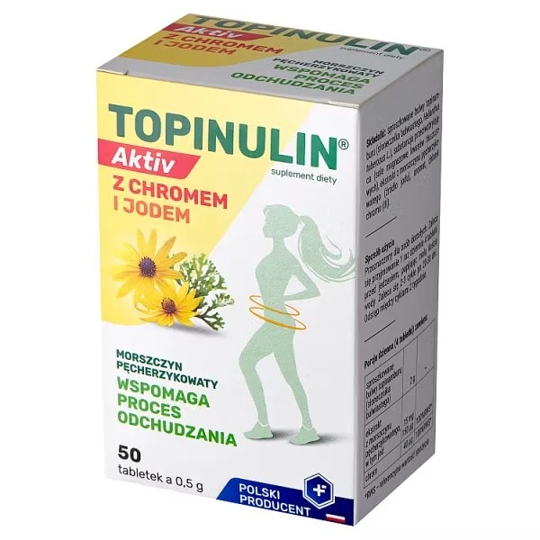 Topinulin Aktiv z chromem i jodem, 50 tabletek