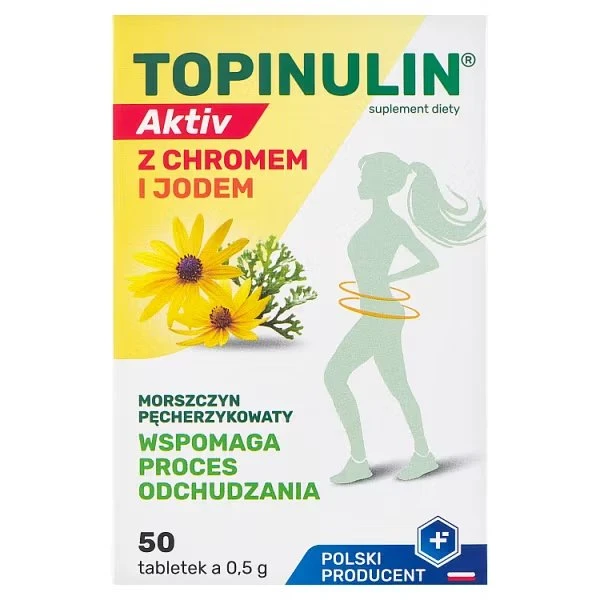 Topinulin Aktiv z chromem i jodem, 50 tabletek