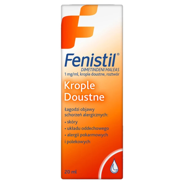 Fenistil 1 mg/ ml, krople doustne, 20 ml