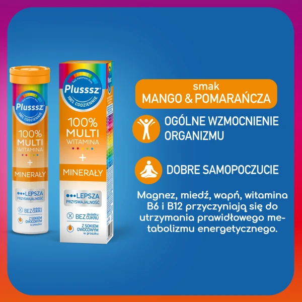 plusssz-100%-multiwitamina-mineraly-smak-mango-pomarancza-20-tabletek-musujacych