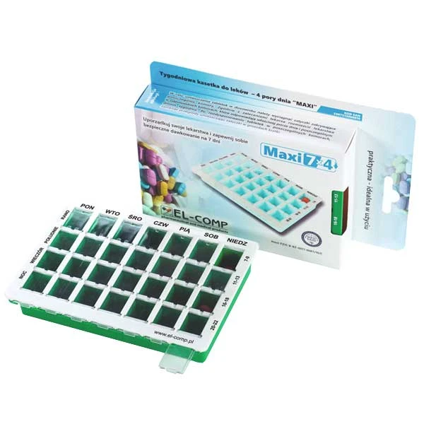 el-comp-maxi-kasetka-do-lekow-tygodniowa-4-komorowa