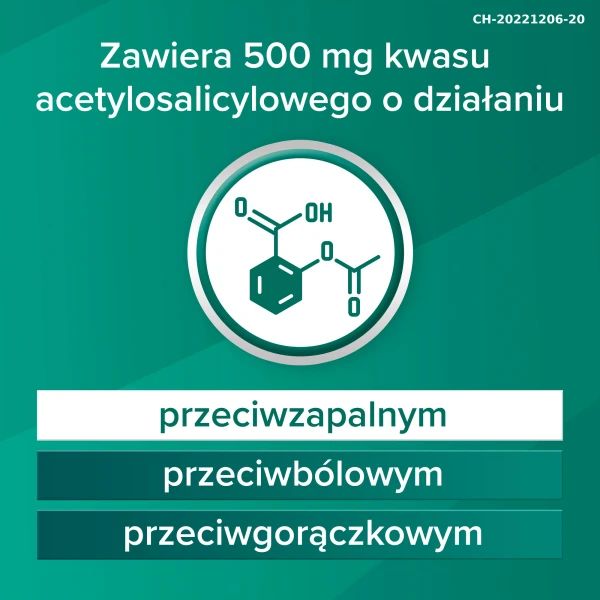 Aspirin 500 mg, 100 tabletek