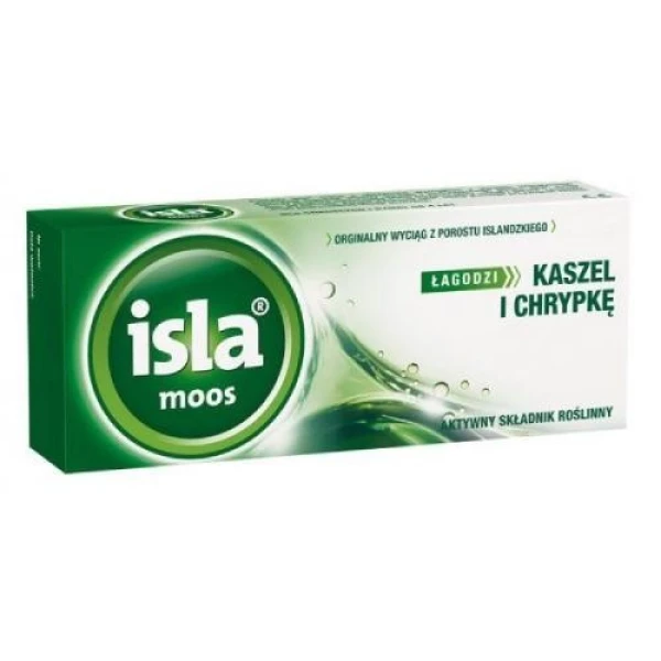 Isla - Moos, pastylki do ssania na kaszel i chrypkę, 30 sztuk