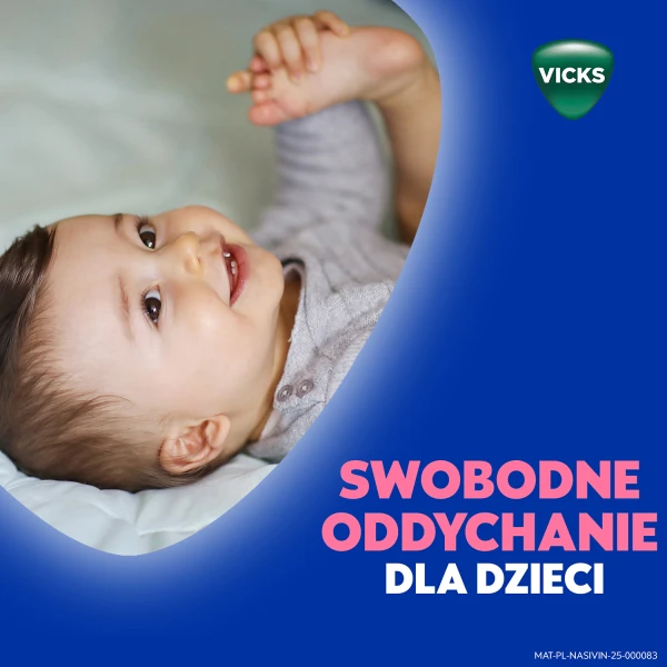 Nasivin Vicks Baby 0,1 mg/ml, krople do nosa dla niemowląt od 3 miesiąca, 5 ml