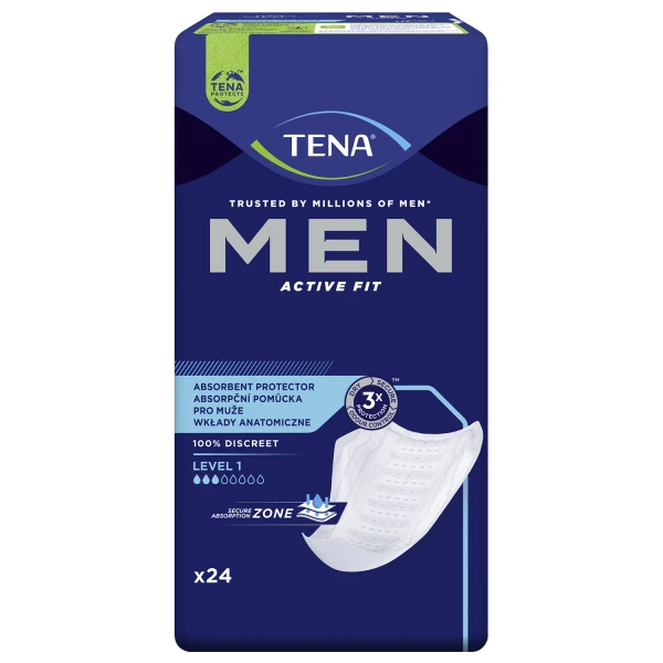 tena-men-active-fit-wkladki-anatomiczne-dla-mezczyzn-level-1-24-sztuki