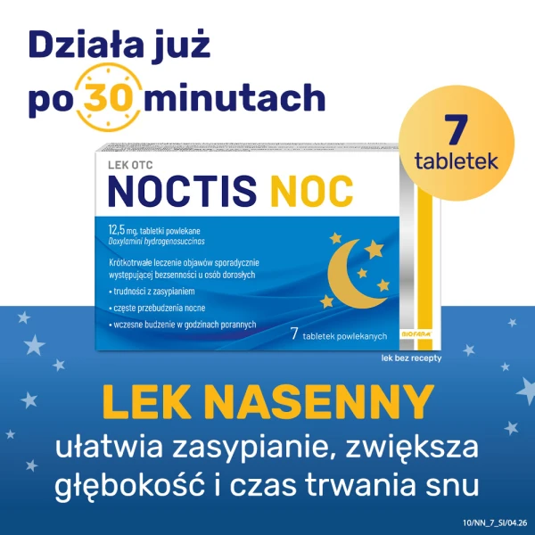Noctis Noc 12,5 mg, lek nasenny, 7 tabletek powlekanych