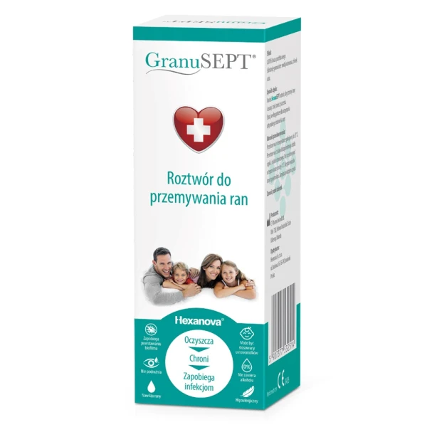 GranuSEPT, roztwór do przemywania ran, 60 ml