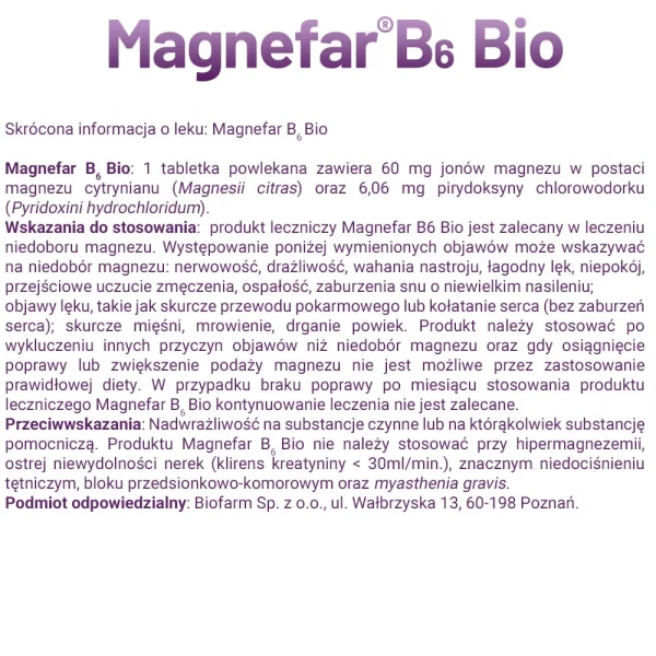 magnefar-b6-bio-60-tabletek