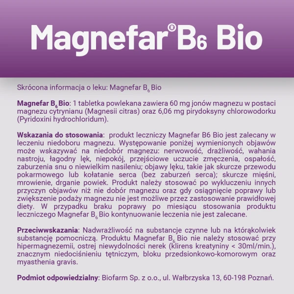 magnefar-b6-bio-60-tabletek