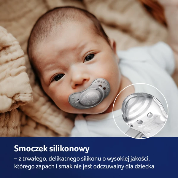 Lovi, smoczek uspokajający, silikonowy, dynamiczny, Harmony Boy, 6-18 miesięcy, 2 sztuki