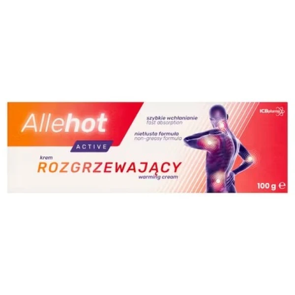 Allehot Active, krem rozgrzewający, 100 g