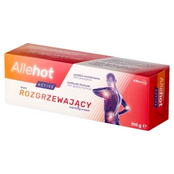 Allehot Active, krem rozgrzewający, 100 g