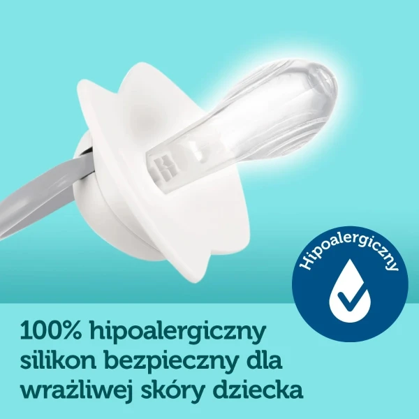 Canpol Babies, smoczek uspokajający, 0-6 miesięcy, silikonowy, symetryczny, Bonjour Paris, różowy, 2 sztuki