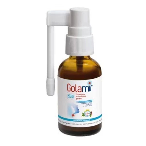 Golamir 2Act, spray bezalkoholowy dla dzieci i dorosłych, 30 ml