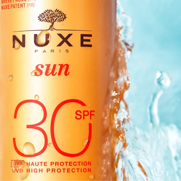 Nuxe Sun, mleczko do opalania do twarzy i ciała, spray, SPF 30, 150 ml
