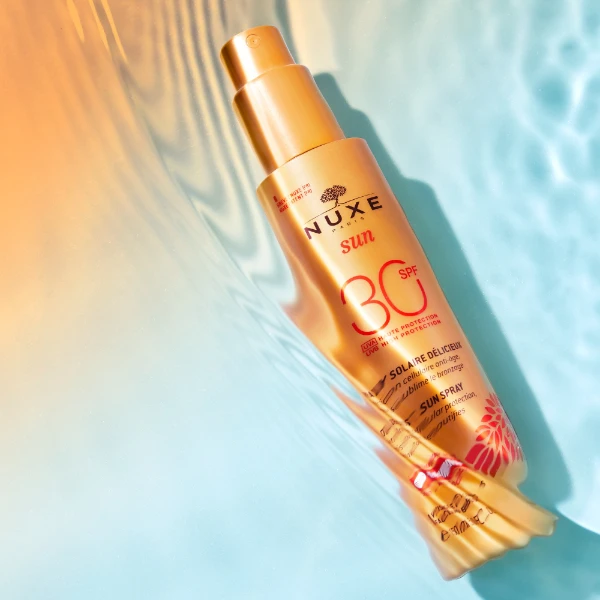 Nuxe Sun, mleczko do opalania do twarzy i ciała, spray, SPF 30, 150 ml