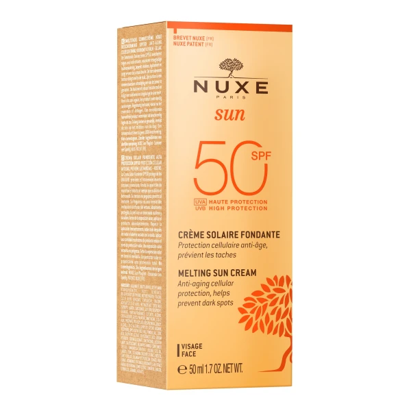 Nuxe Sun, krem do opalania twarzy, SPF 50, 50 ml