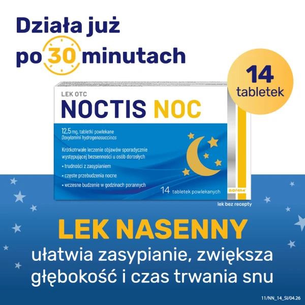 Noctis Noc 12,5 mg, lek nasenny, 14 tabletek powlekanych