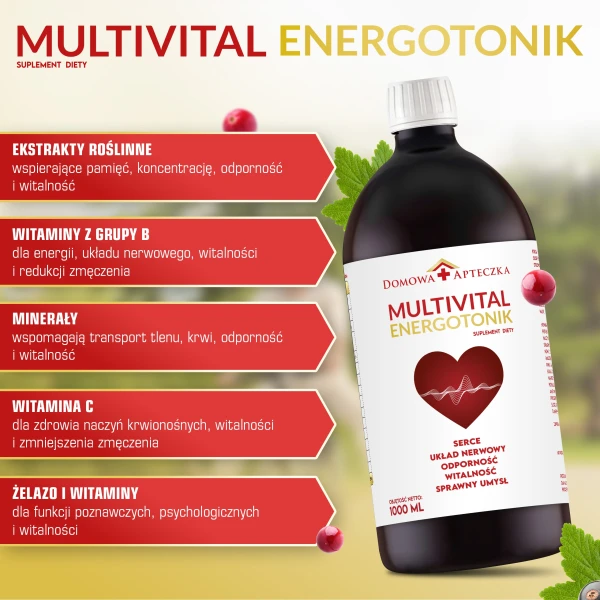 Multivital Energotonik, 1000 ml