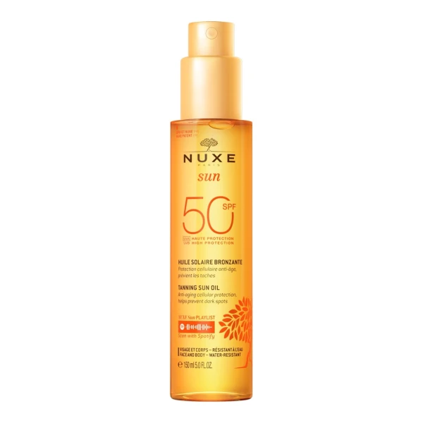 Nuxe Sun, olejek do opalania do twarzy i ciała, SPF 50, 150 ml + balsam po opalaniu, 100 ml gratis