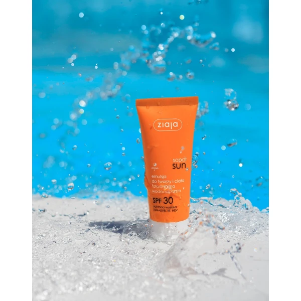 Ziaja Sopot Sun, emulsja do twarzy i ciała, SPF 30, 100 ml