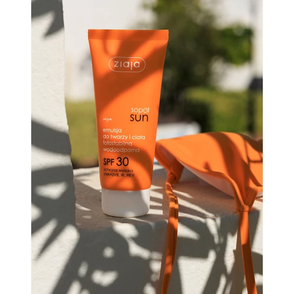 Ziaja Sopot Sun, emulsja do twarzy i ciała, SPF 30, 100 ml