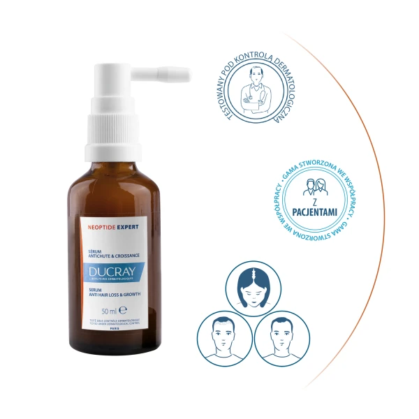 Durcay Neoptide Expert, serum zapobiegające wypadaniu włosów i wspomagajace porost, 2 x 50 ml