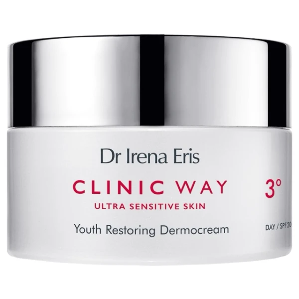 Zestaw Dr Irena Eris Clinic Way 3°, dermokrem przywracający młodość skóry, na dzień, SPF 15, 50 ml + dermokrem pod oczy liftingujący, 15 ml