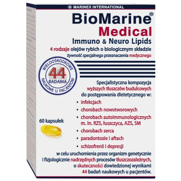BioMarine Medical Immuno & Neuro Lipids, 60 kapsułek