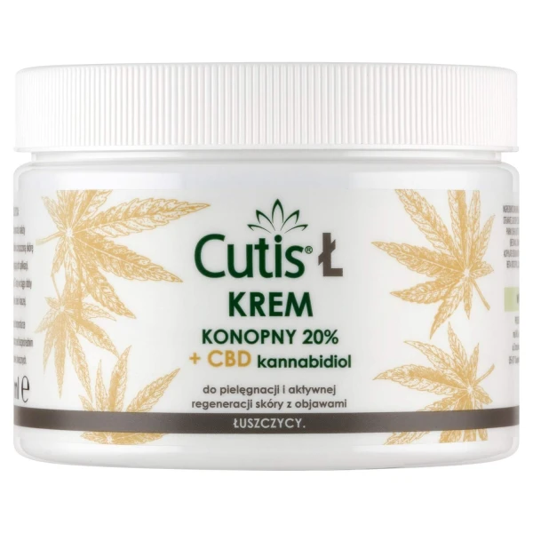 Cutis Ł-Łuszczyca, krem konopny 20% + CBD, 400 ml