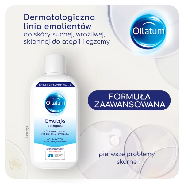 Oilatum, Zaawansowana Ochrona, emulsja do kąpieli, 400 ml