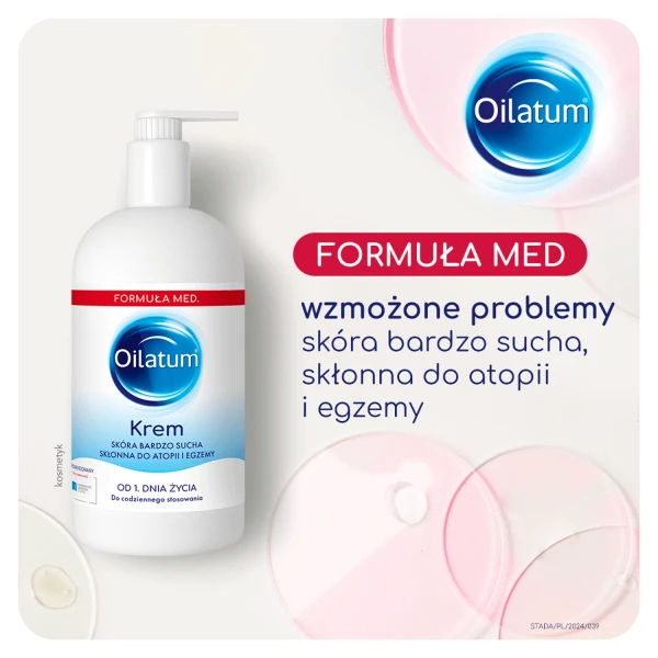 Oilatum Formuła Med krem, skóra sucha, bardzo sucha, skłonna do atopii i alergii, od 1 dnia życia, 300 ml