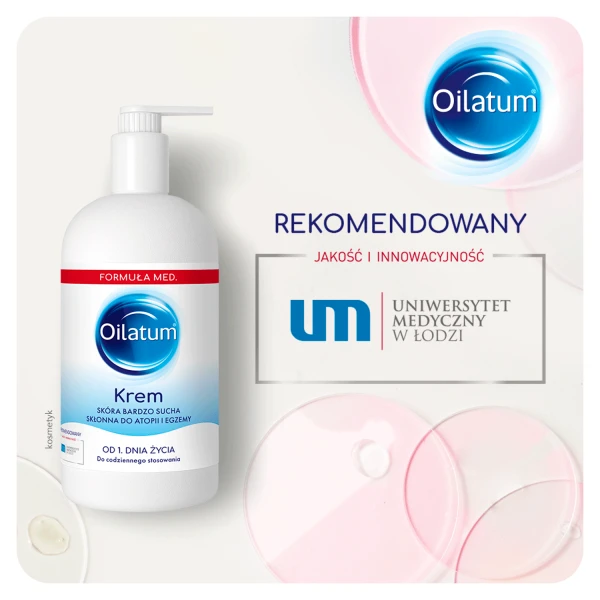 Oilatum Formuła Med krem, skóra sucha, bardzo sucha, skłonna do atopii i alergii, od 1 dnia życia, 300 ml