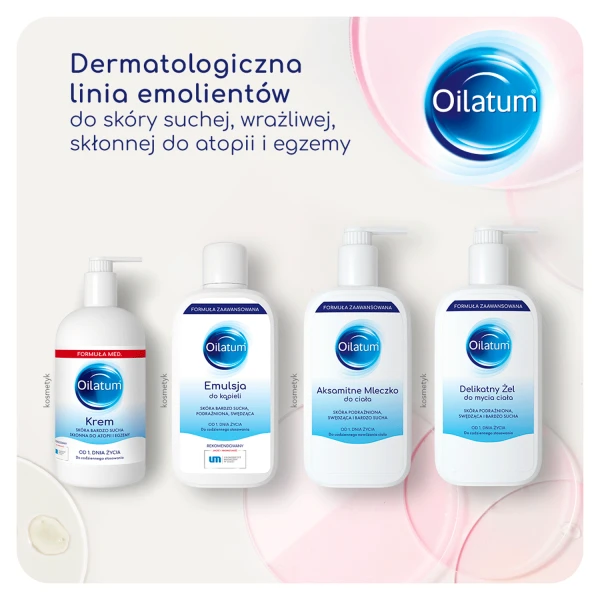 Oilatum Formuła Med krem, skóra sucha, bardzo sucha, skłonna do atopii i alergii, od 1 dnia życia, 300 ml