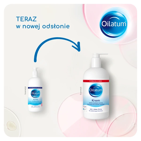 Oilatum Formuła Med krem, skóra sucha, bardzo sucha, skłonna do atopii i alergii, od 1 dnia życia, 300 ml