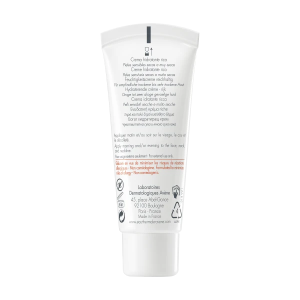 Avene Hydrance Rich, bogaty krem nawilżający, skóra wrażliwa, sucha i bardzo sucha, 40 ml