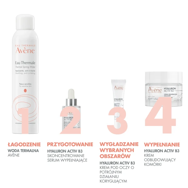 Avene Hyaluron Activ B3, krem odbudowujący komórki, refill, 50 ml