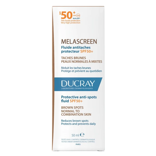 Ducray Melascreen, fluid ochronny przeciw przebarwieniom, SPF 50+, 50 ml