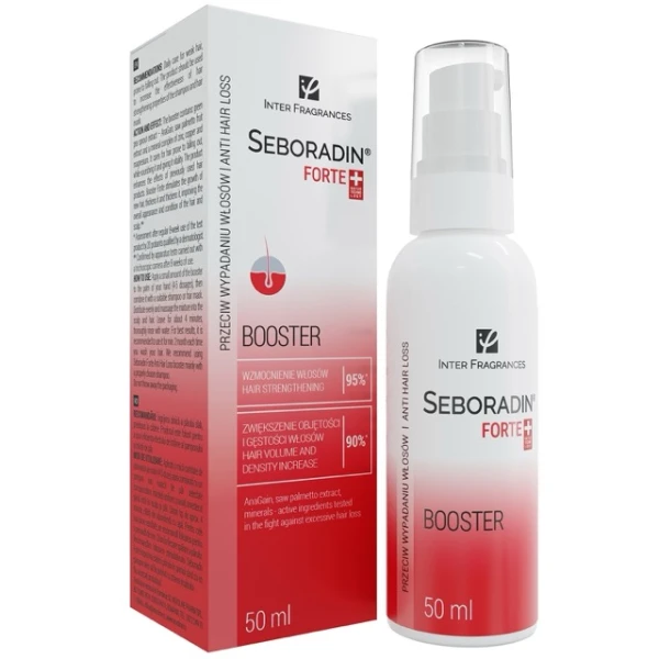 Seboradin Forte, booster przeciw wypadaniu włosów, 50 ml
